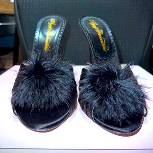 Agent Provocateur Elice Marabou High Heel Slides size 40.